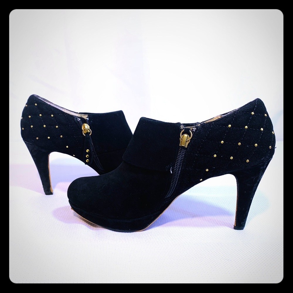 Black Ankle Booties by Adrienne Vittradini